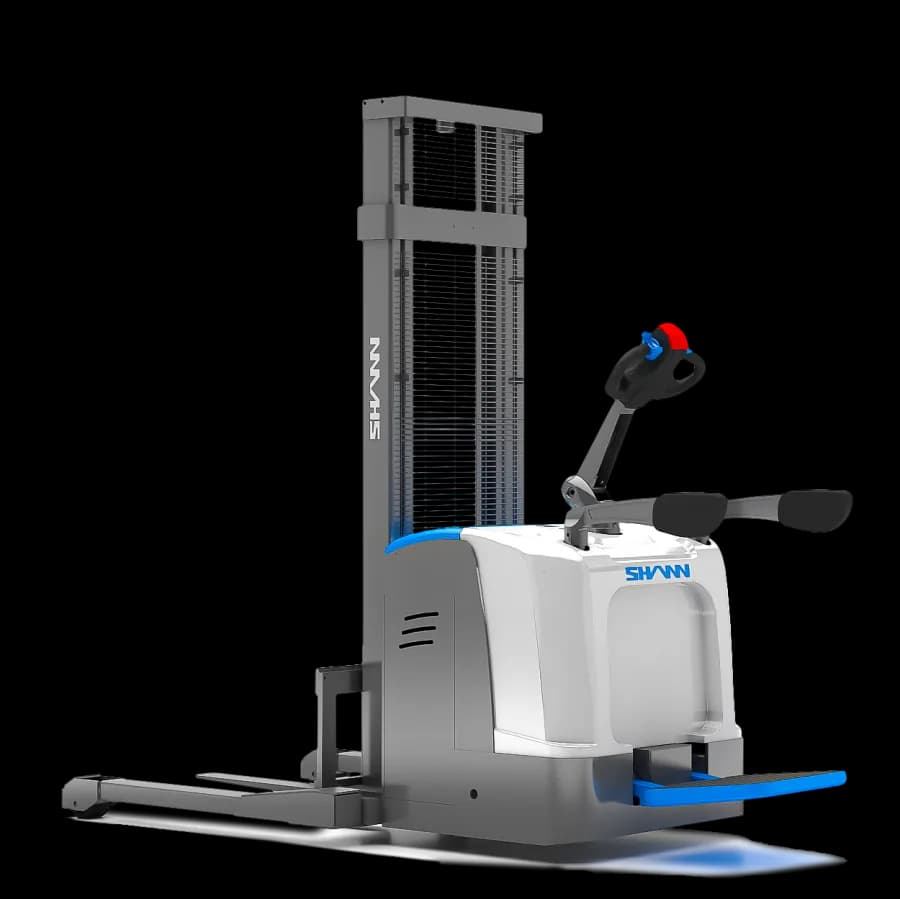 SHANN CTDK15-III штабелёр с платформой и регулируемыми вилами, 1600-3500 мм, тип двигателя Электрический, тип оператора Стоя